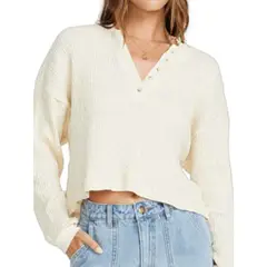 BILLABONG - Sweater Mujer Good Catch Crema