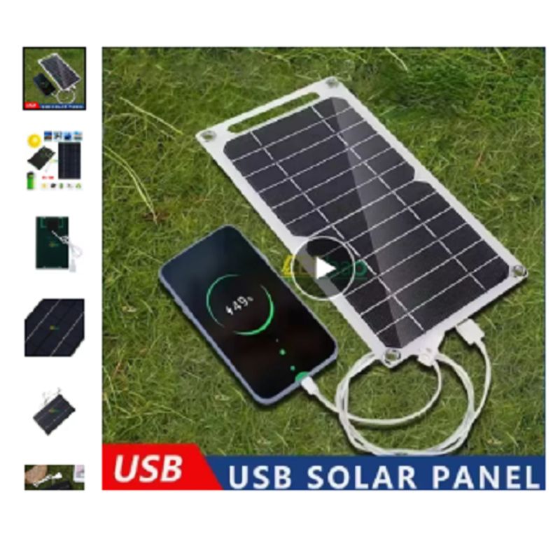 GENERICO - Panel Solar USB impermeable al aire libre 5V
