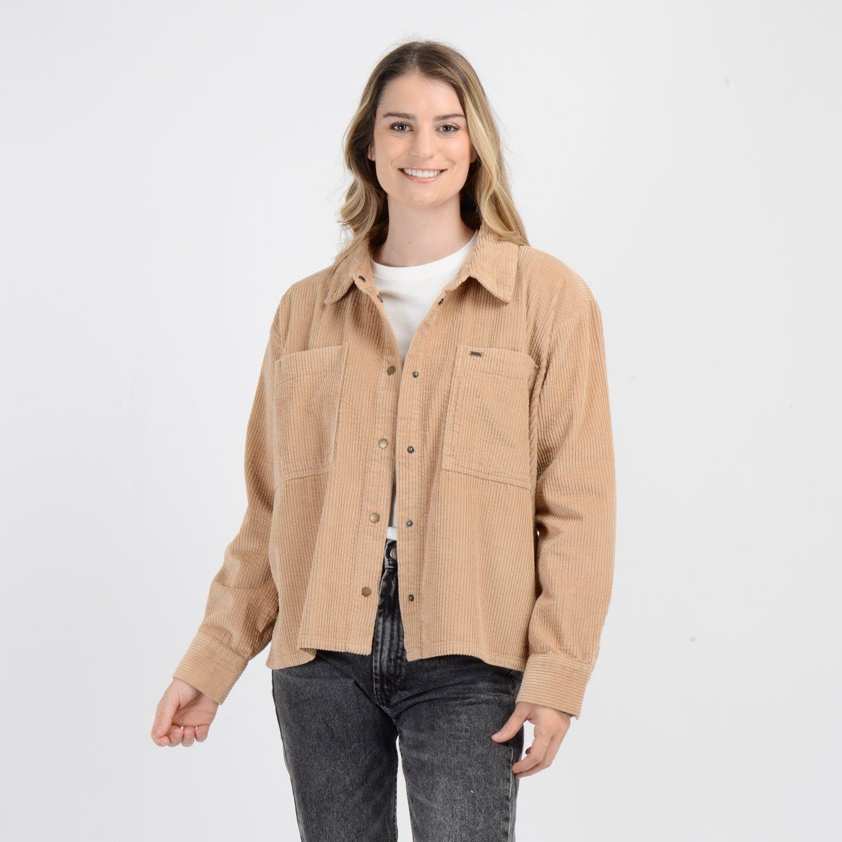 O'NEILL - CAMISA BROOKS CAFÉ CLARO / PASTEL