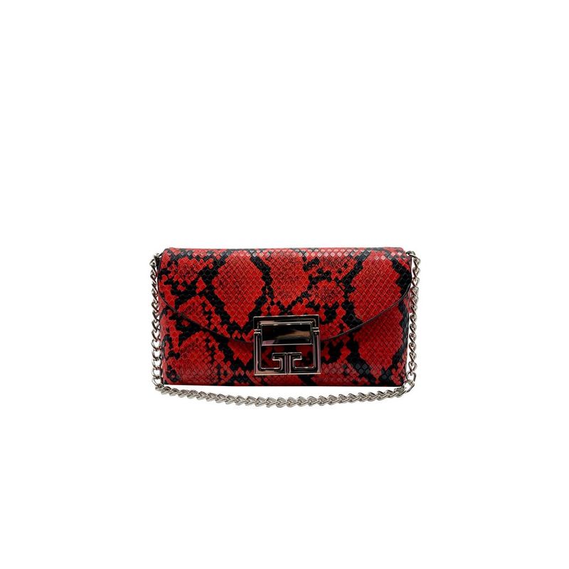 TODOPIEL - Cartera de fiesta Ecocuero Rojo CRS87 Todopiel