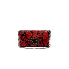 TODOPIEL - Cartera de fiesta Ecocuero Rojo CRS87