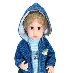 GENERICO - Bebe muñeco realista Baby So Lovely NIÑo Azul