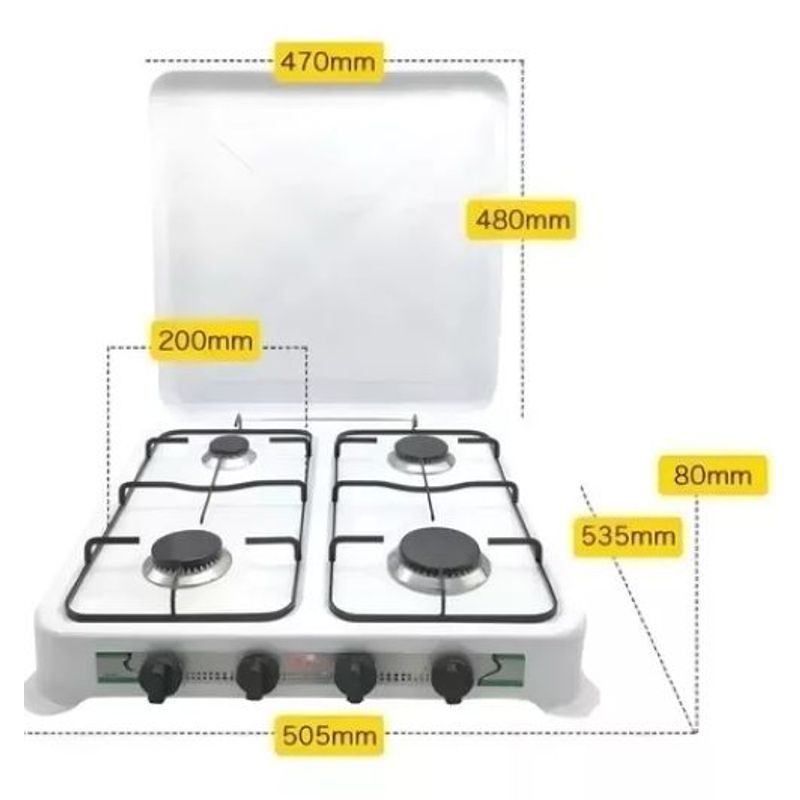 GENERICO - Cocinilla De Camping Cocinilla 4 Platos