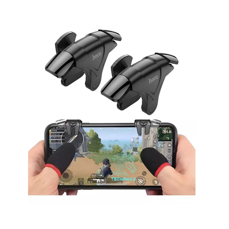 GENERICO - Gatillos Botones Celular Gamer + Dedales Gamer
