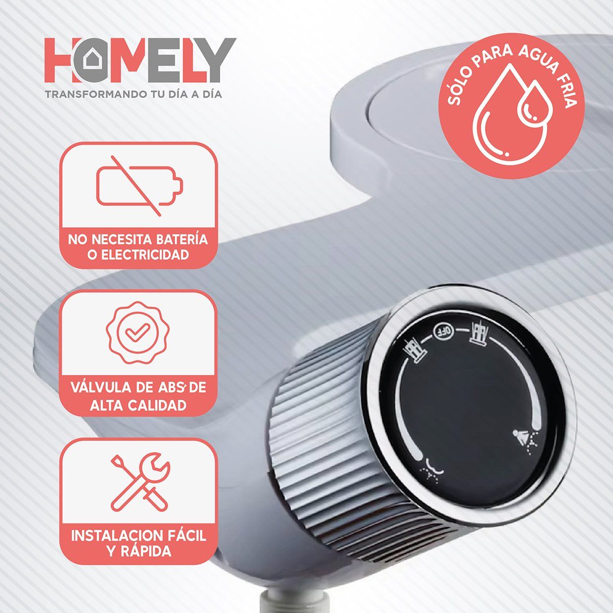 HOMELY - Bidet Ducha Homely Wc Inodoro Set Universal Flujo Ajustable