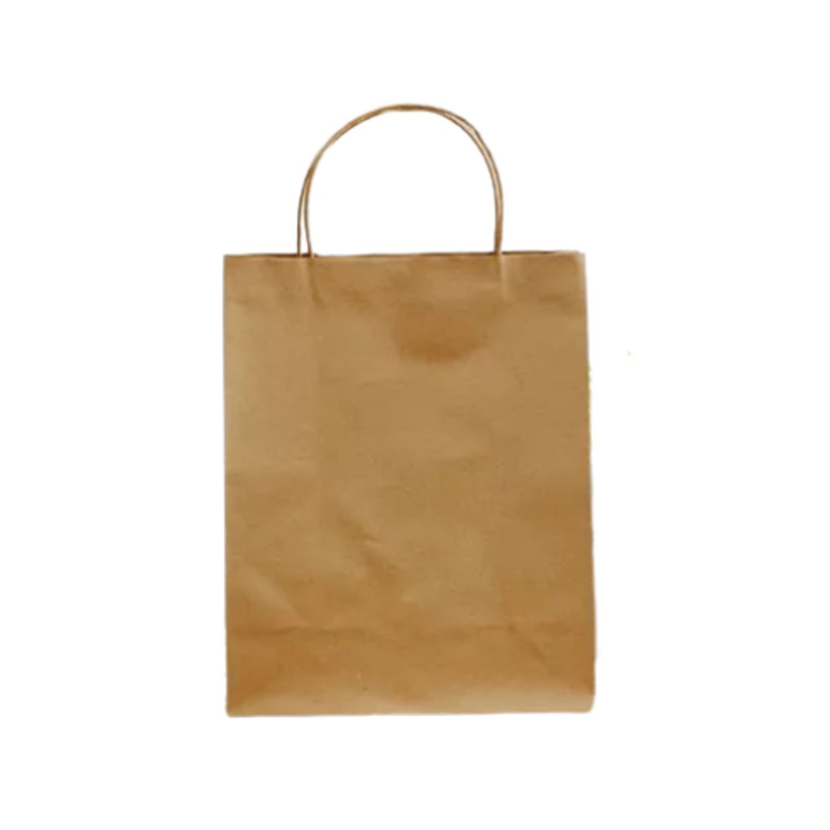 GENERICO - Bolsas Papel Kraft Con Manillas Asas 30x10x22 Pack 100 Unid