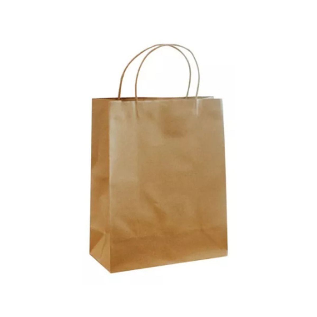 GENERICO - Bolsas Papel Kraft Con Manillas Asas 30x10x22 Pack 100 Unid