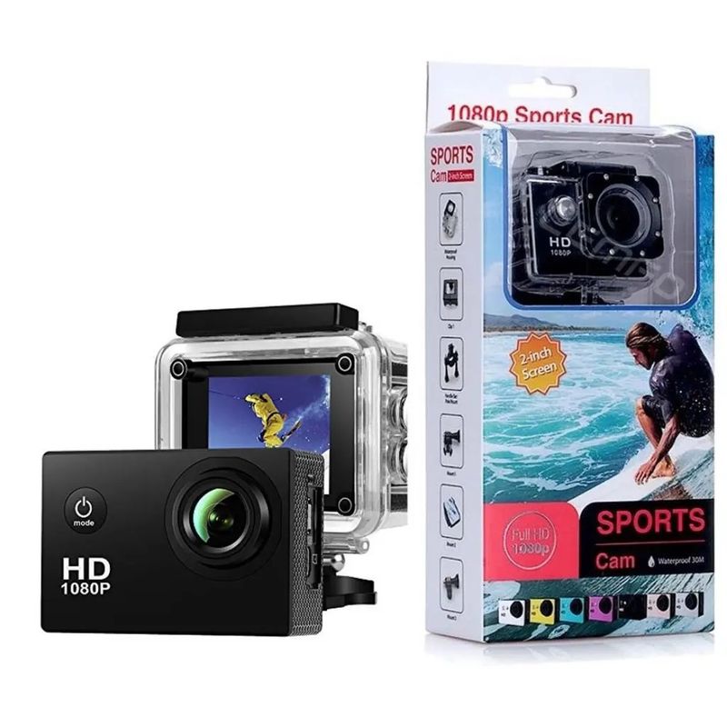 STARTECHOFFICE - Cámara Deportiva HD 1080 Portátil Impermeable 30mt Gran Angular 140°