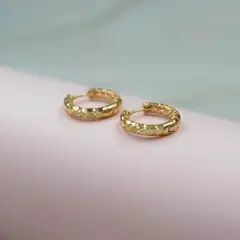 ELLA JOYAS - Aro Argolla Ibiza Oro 18k