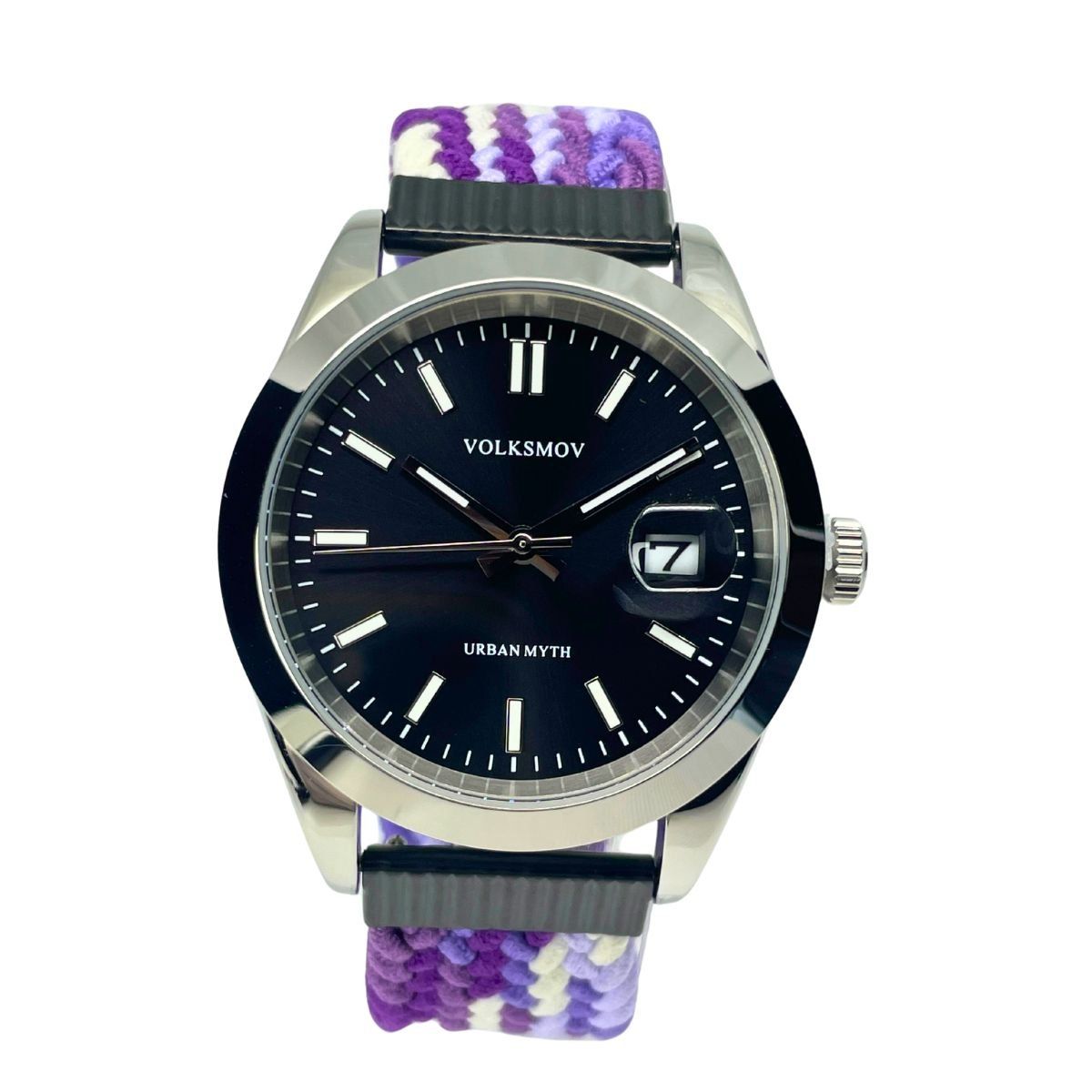 VOLKSMOV - RELOJ PULSERA MARCA VOLKSMOV MODELO URBAN MYTH - PURPLE BRIDED - Morado Reloj exclusivo