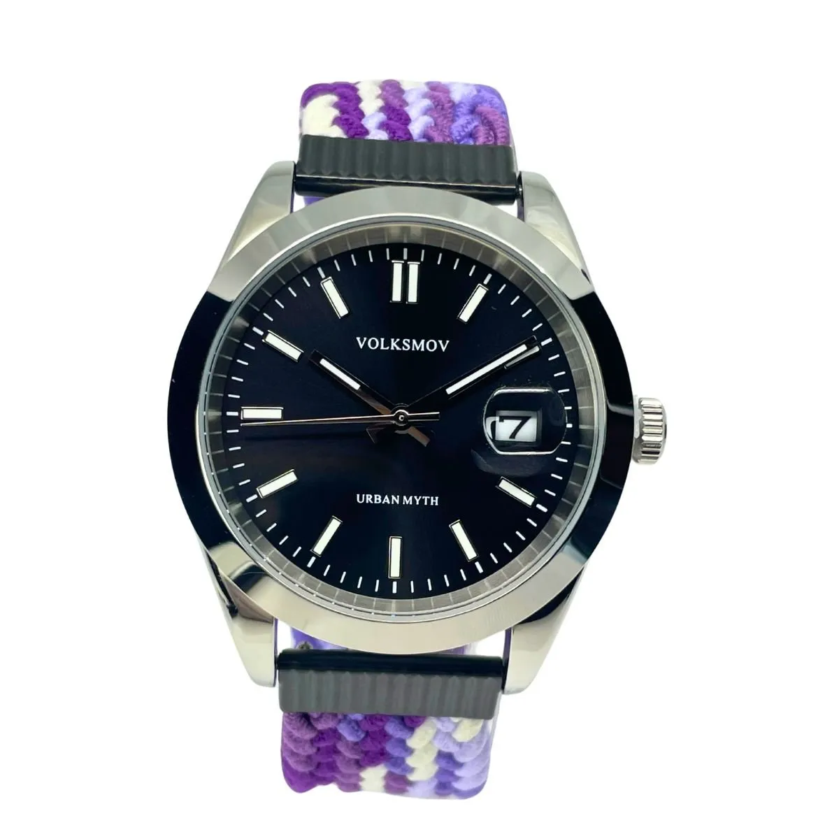 VOLKSMOV - RELOJ PULSERA MARCA VOLKSMOV MODELO URBAN MYTH - PURPLE BRIDED - Morado Reloj exclusivo