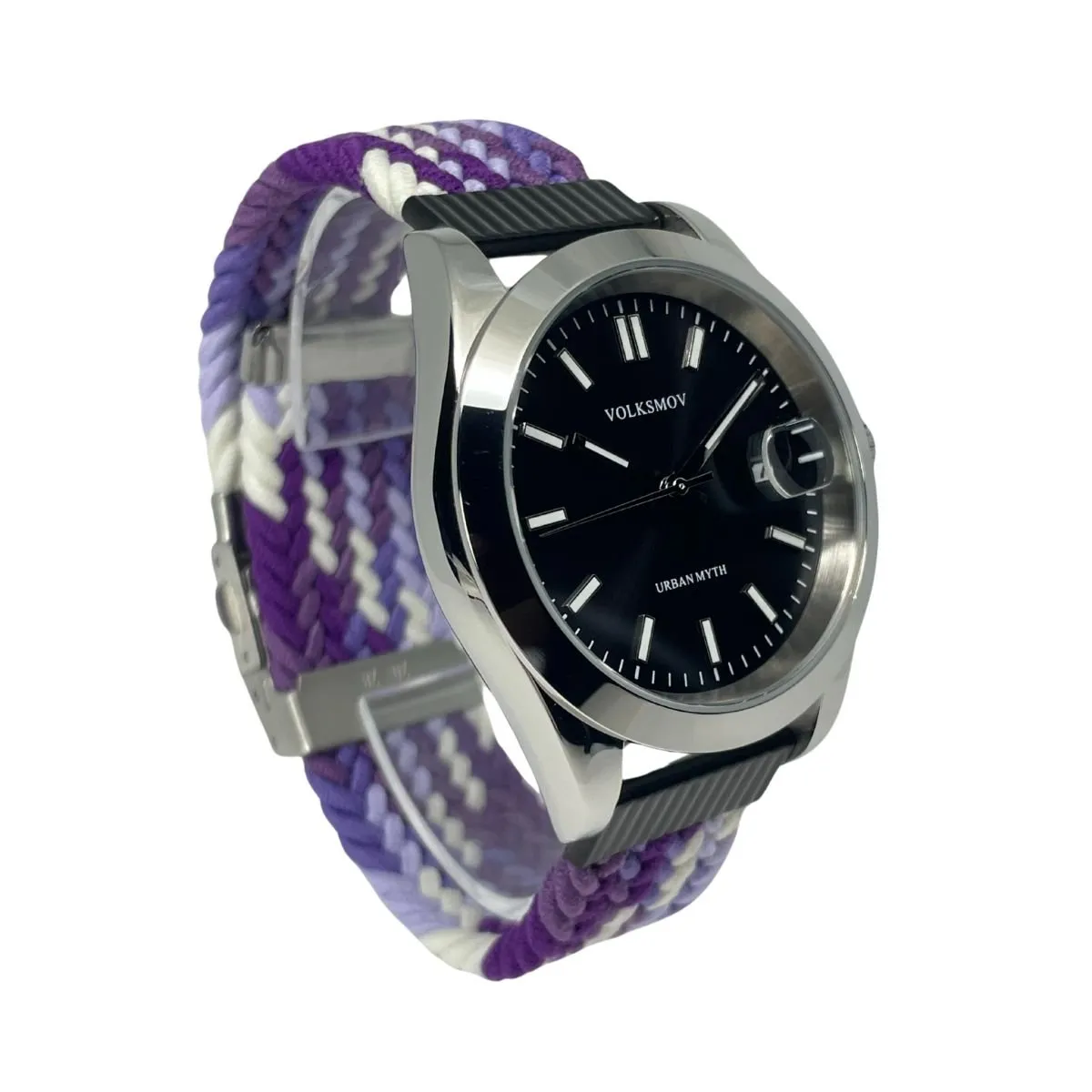 VOLKSMOV - RELOJ PULSERA MARCA VOLKSMOV MODELO URBAN MYTH - PURPLE BRIDED - Morado Reloj exclusivo