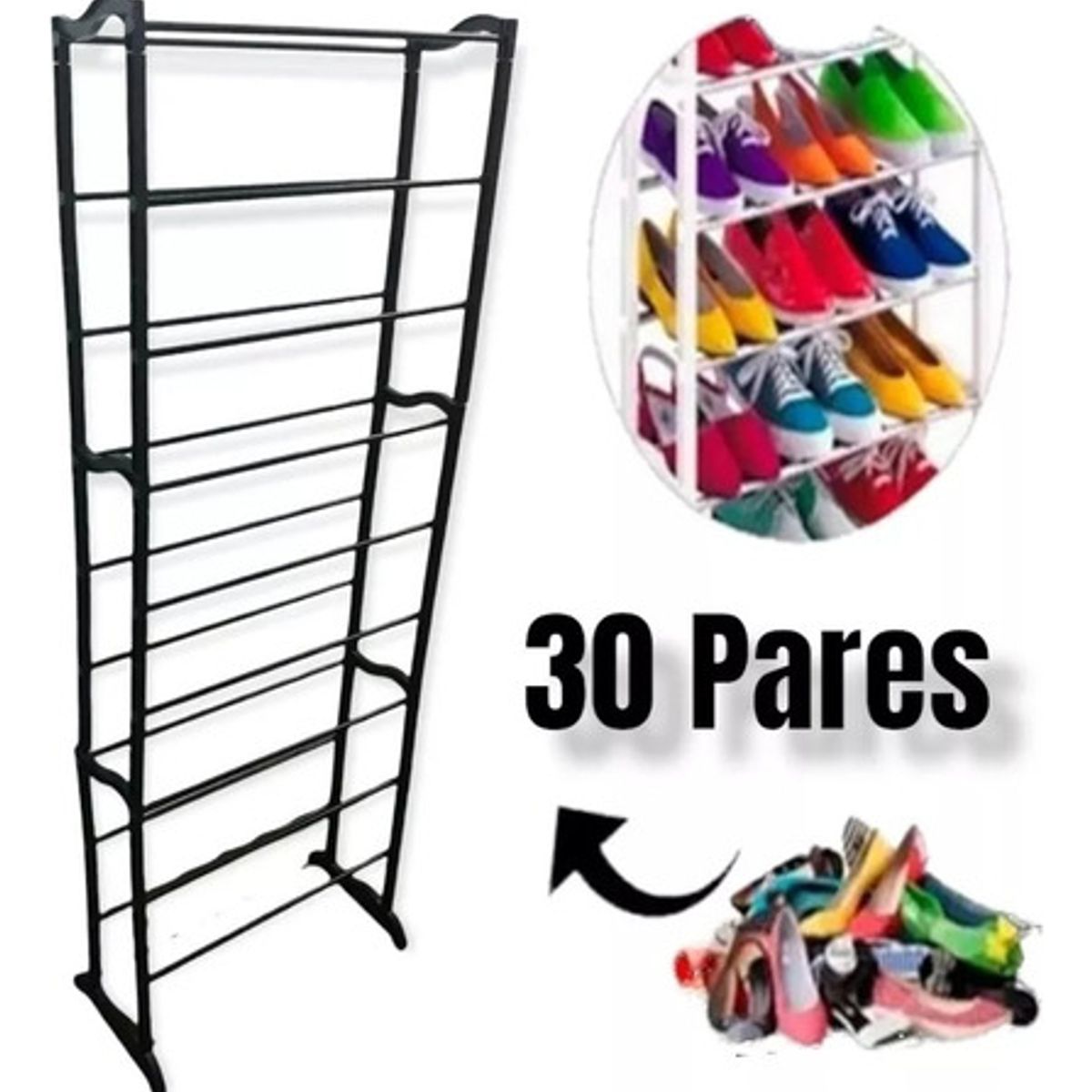 MOVI - Organizador de Zapatos para 30 Pares – Diseño Compacto y Ajustable
