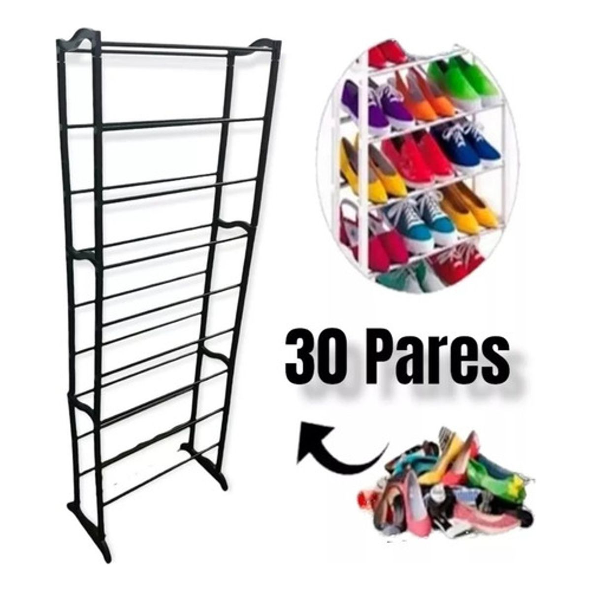 MOVI - Organizador de Zapatos para 30 Pares – Diseño Compacto y Ajustable