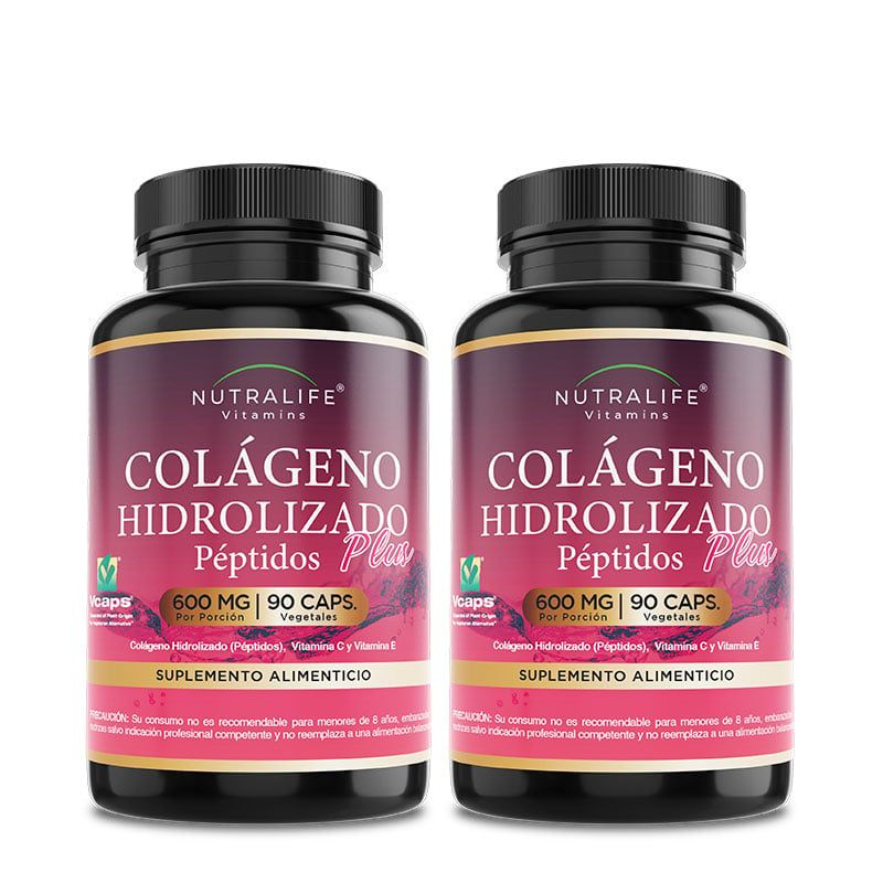 NUTRALIFE - Peptidos De Colageno Hidrolizado + Vitam E & C  Lf  2x90 Caps