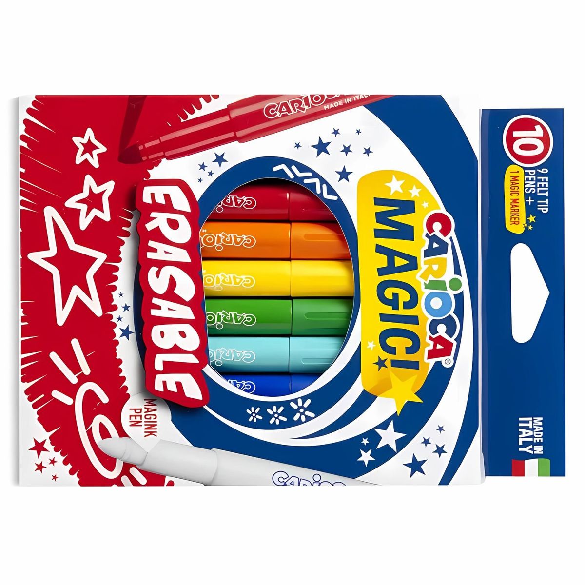 CARIOCA - Plumones Mágicos Borrables 10 Colores Carioca - SC