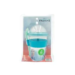 KEEP - Vaso con Tapa Cuchara para Yogurt y Cereal Frozen
