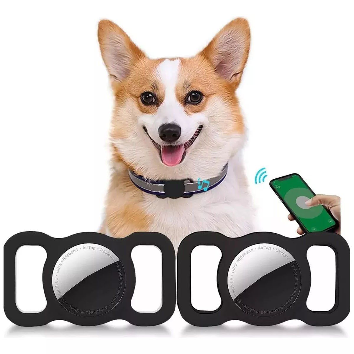 EDWINAYY - Funda Collar De Airtag Para Localizar Mascotas Perro