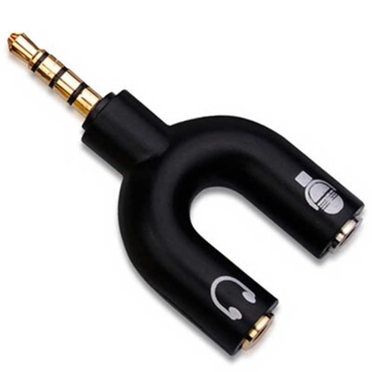 OEM - Adaptador Audio Microfono 3.5 mm Audifonos Pc Celular