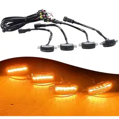 EDWINAYY - Oferta Luces Led Tipo Raptor Universal X4 Parrilla Rejilla