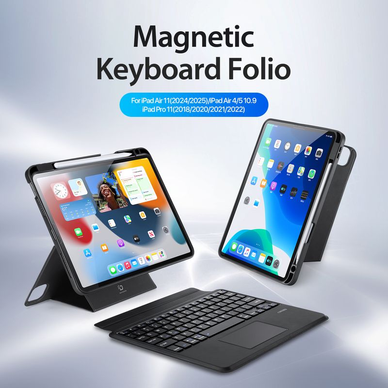 AIZO - Funda Teclado Para iPad 11 Magnética 4 Modos con Bluetooth