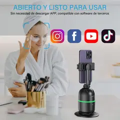 AIZO - Trípode Telescópico Ajustable Para Selfies con Seguimiento Tacial 360°