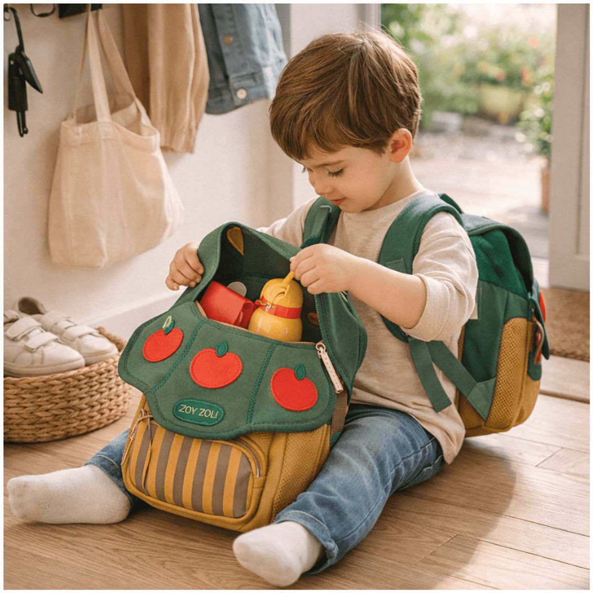 HOMER OUTDOOR - Bonita Mochila Escolar Para Niños Con Forma De Hongo