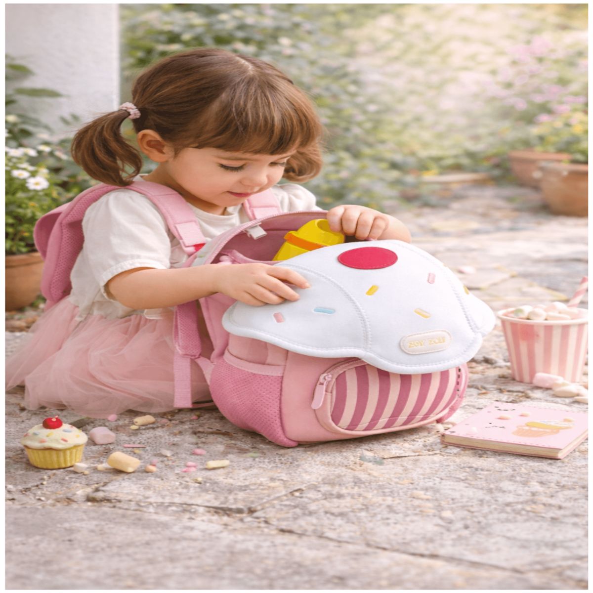 HOMER OUTDOOR - Bonita Mochila Escolar Para Niños Con Forma De Hongo