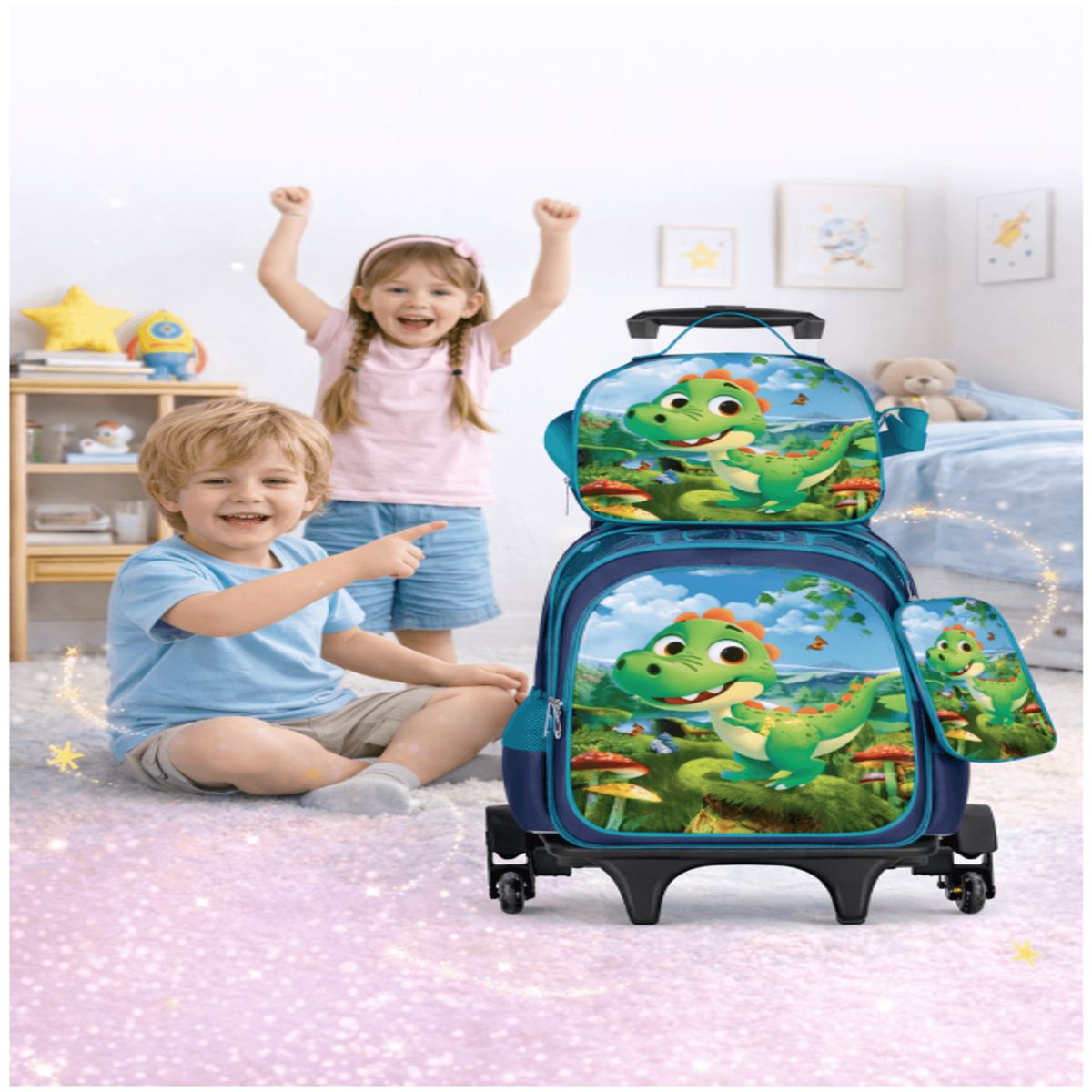 HOMER OUTDOOR - Mochila Escolar Con Carrito Homer Outdoor Niños