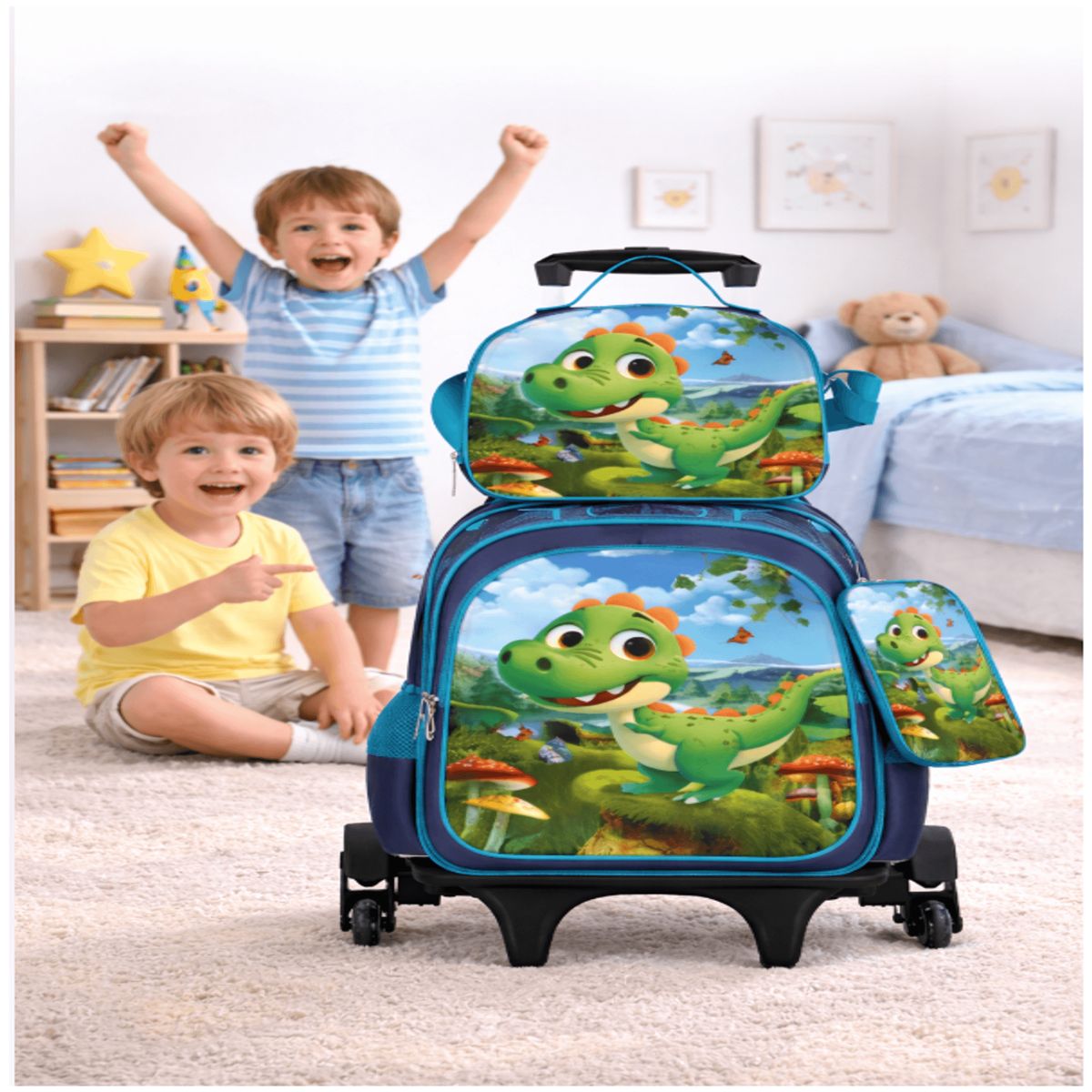 HOMER OUTDOOR - Mochila Escolar Con Carrito Homer Outdoor Niños