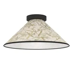EGLO - Lámpara De Techo Oxpark Acero Hoja Bambú E27 1x25w Ip20 Cd43941