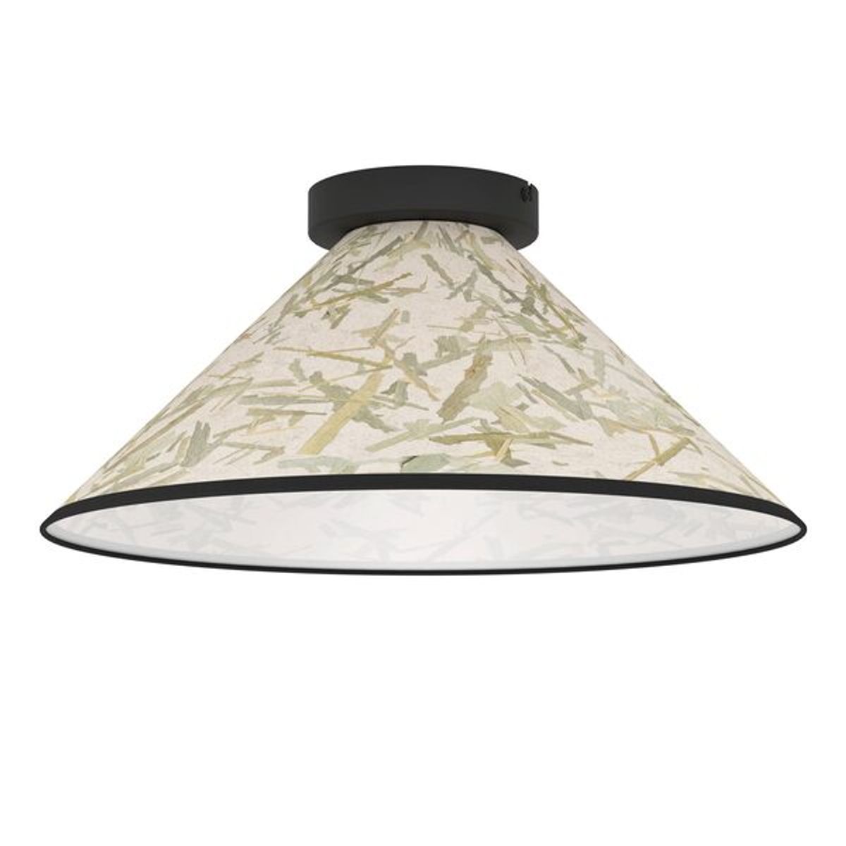 EGLO - Lámpara De Techo Oxpark Acero Hoja Bambú E27 1x25w Ip20 Cd43941