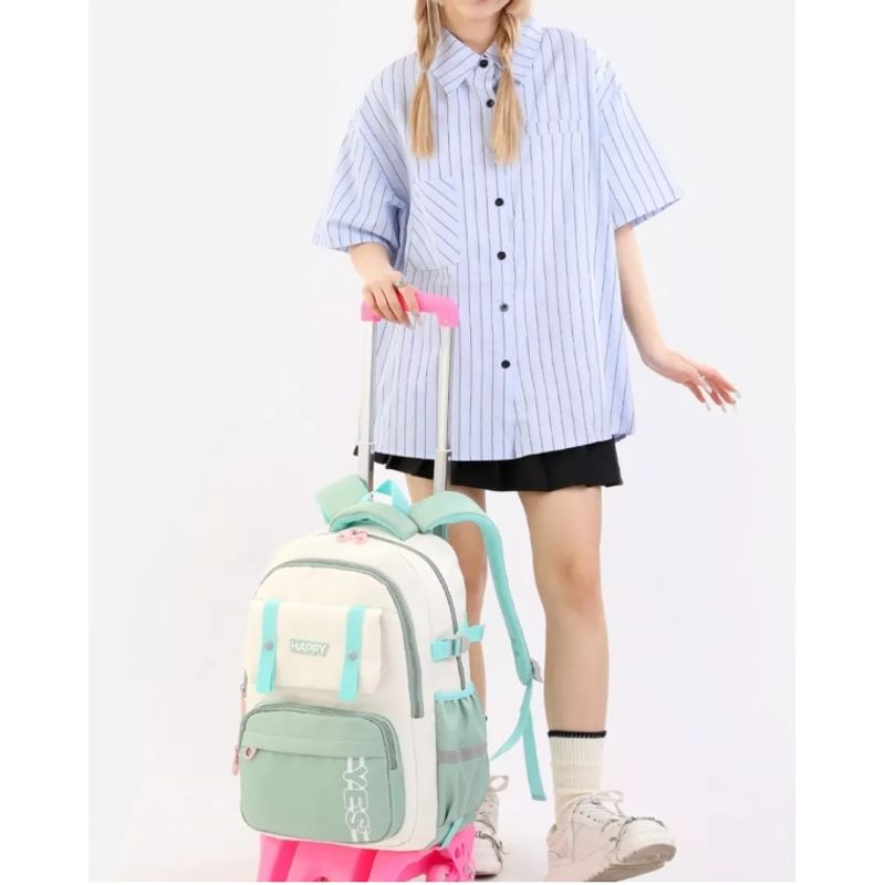 HOMER OUTDOOR - Mochila Escolar Homer Outdoor Con Ruedas Y Estuche