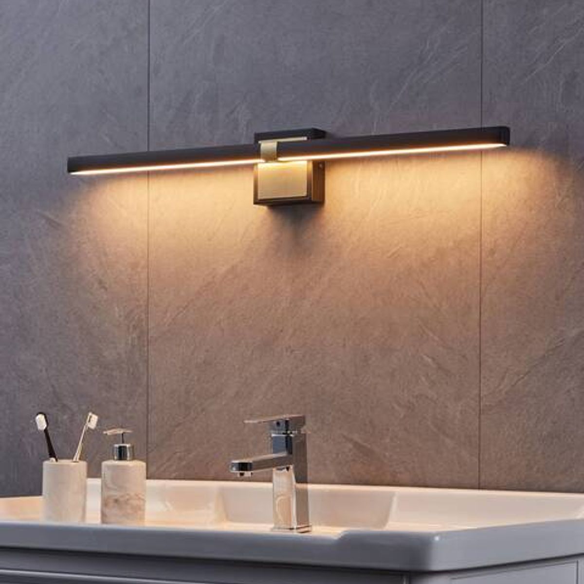 EGLO - Lámpara Aplique Peguera Acero Led Inc 1x18w Ip44 Cod900929