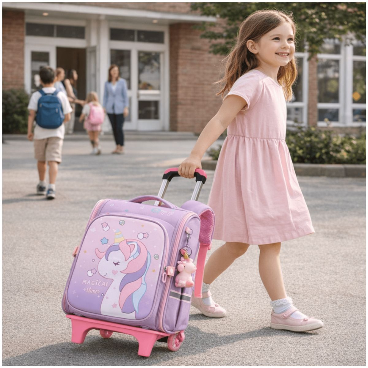 HOMER OUTDOOR - Mochila Escolar Homer Outdoor Con Ruedas Y Compart Notebook