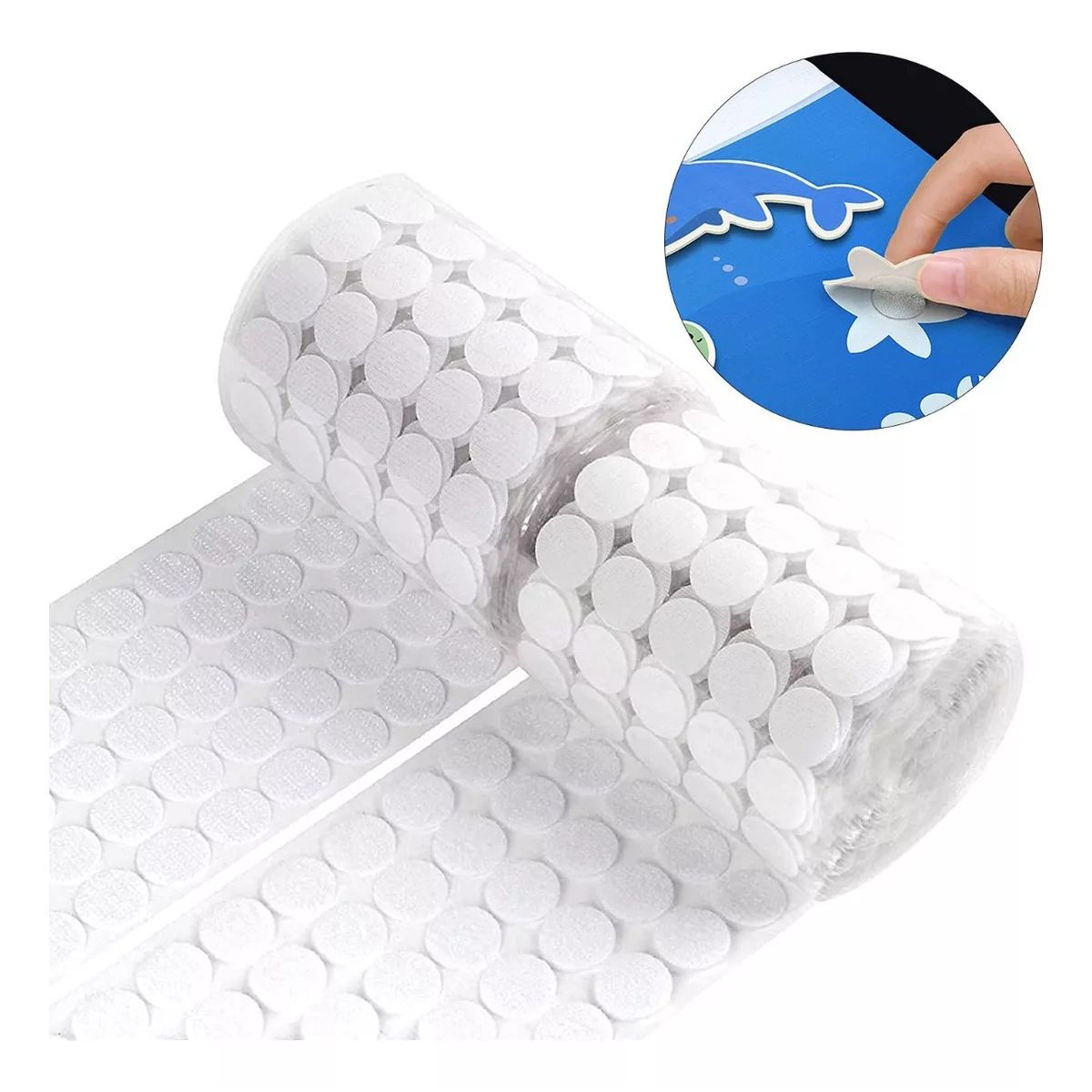 KUANGYE - Velcros Autoadhesivos Redonda 2 Cm De Diámetro / 800 Pares