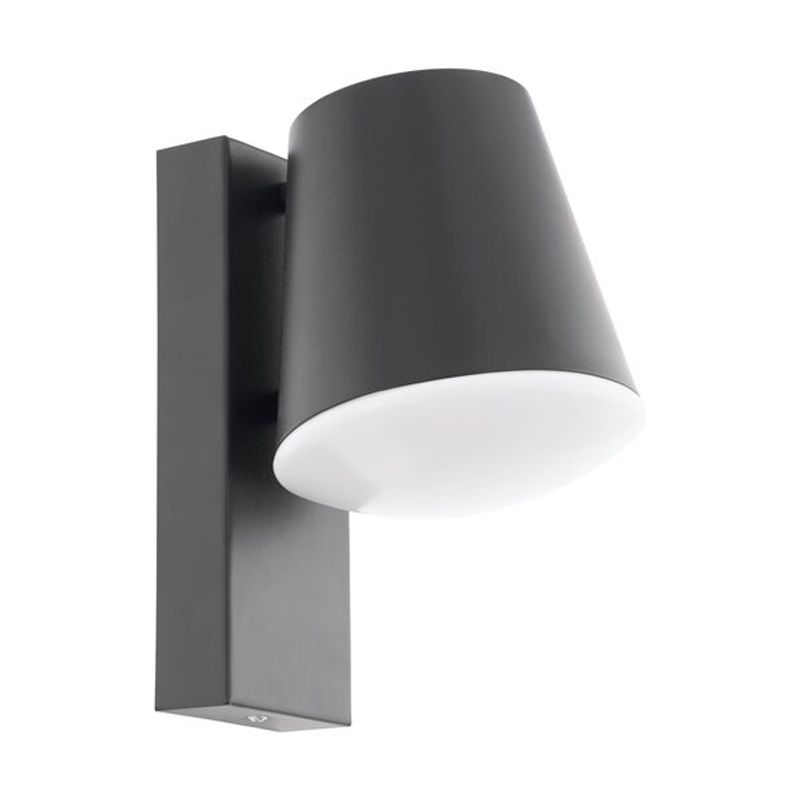 EGLO - Lampara Aplique Caldiero Acero E27 1x9w Led Ip44 Cod97482.