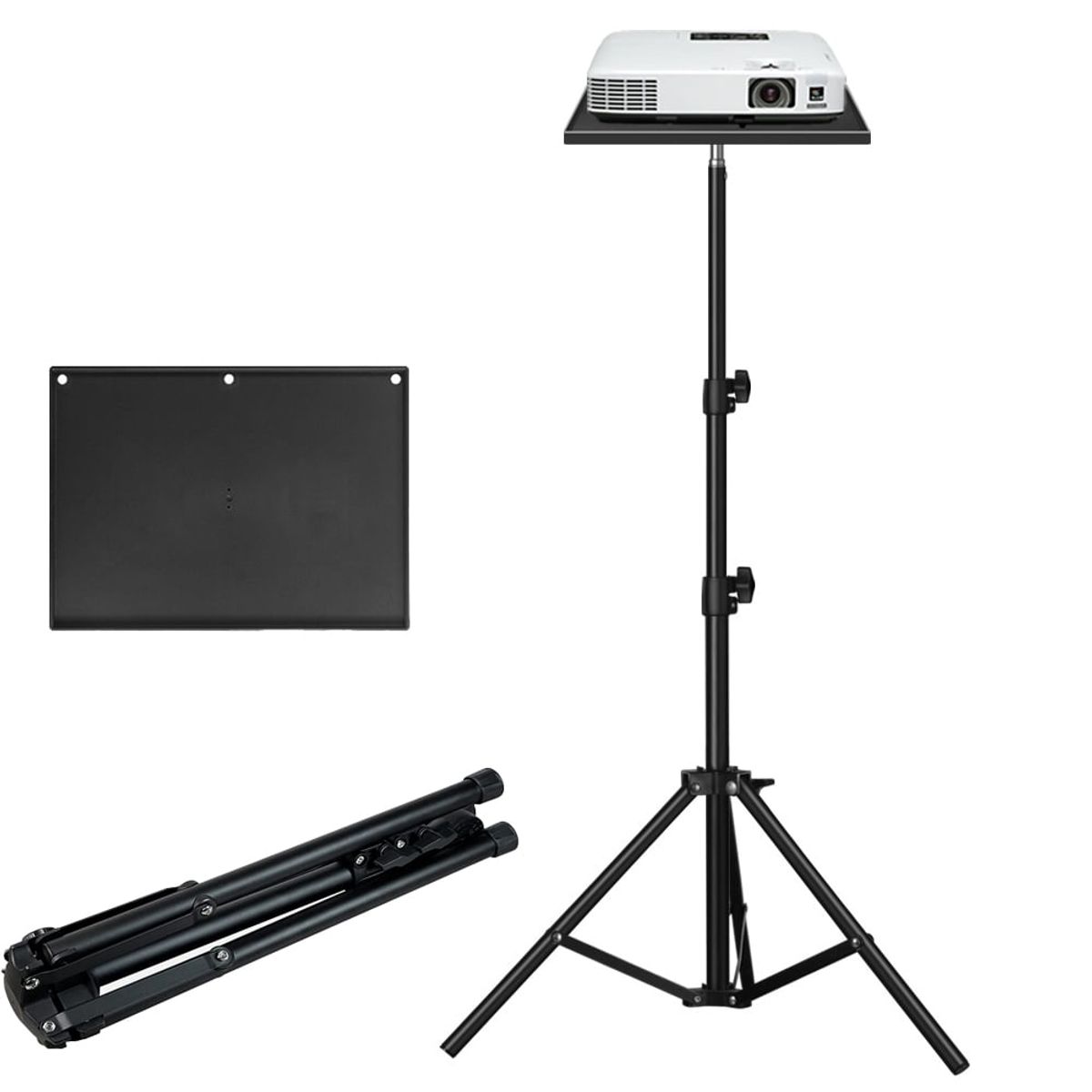 GENERICO - Plegable Soporte De Trípode Para Proyector Con Bandeja