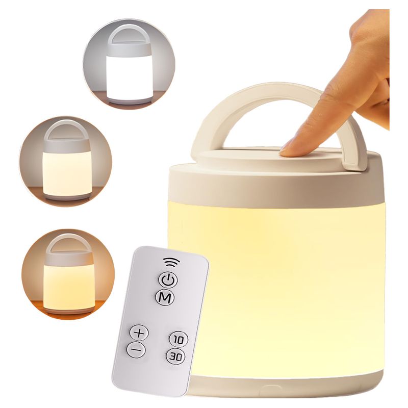 GENERICO - Luz De Noche Recargable Para Niños Habitación De 3 Colores