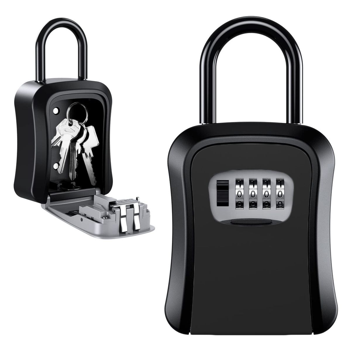 GENERICO - Caja De Seguridad Para Llaves Para Hogar Fábrica-Negro