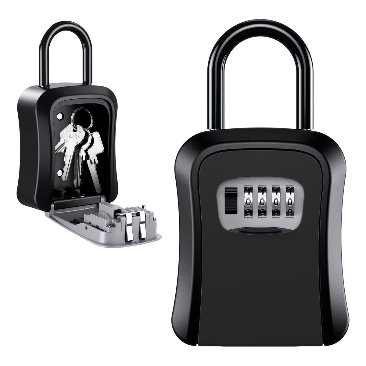 GENERICO - Caja De Seguridad Para Llaves Para Hogar Fábrica-Negro