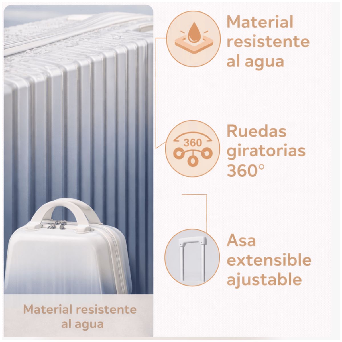 HOMER OUTDOOR - Maleta Embarque Equipaje Cabina Acceso Rapido 20 Pulgadas