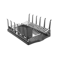 TRAMONTINA - Escurridor de platos Plurale de acero inoxidable con bandeja grafito para vajilla