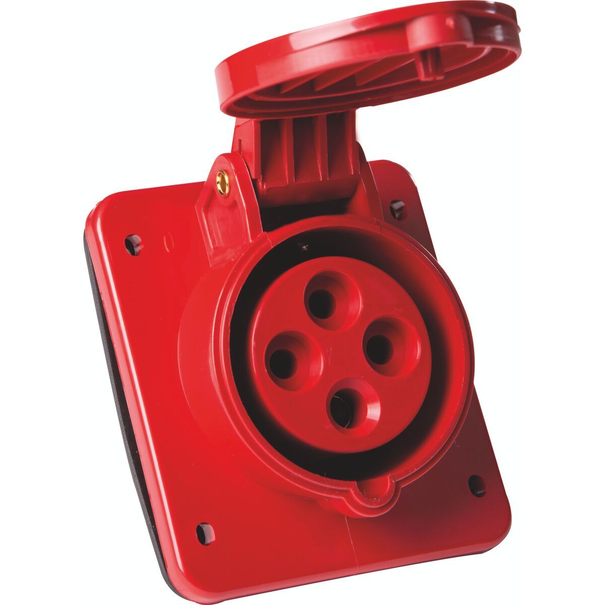 TRAMONTINA - Tomacorriente de Empotrar Industrial 3P+T 16 A 380-415 Vca 6 H Tramontina