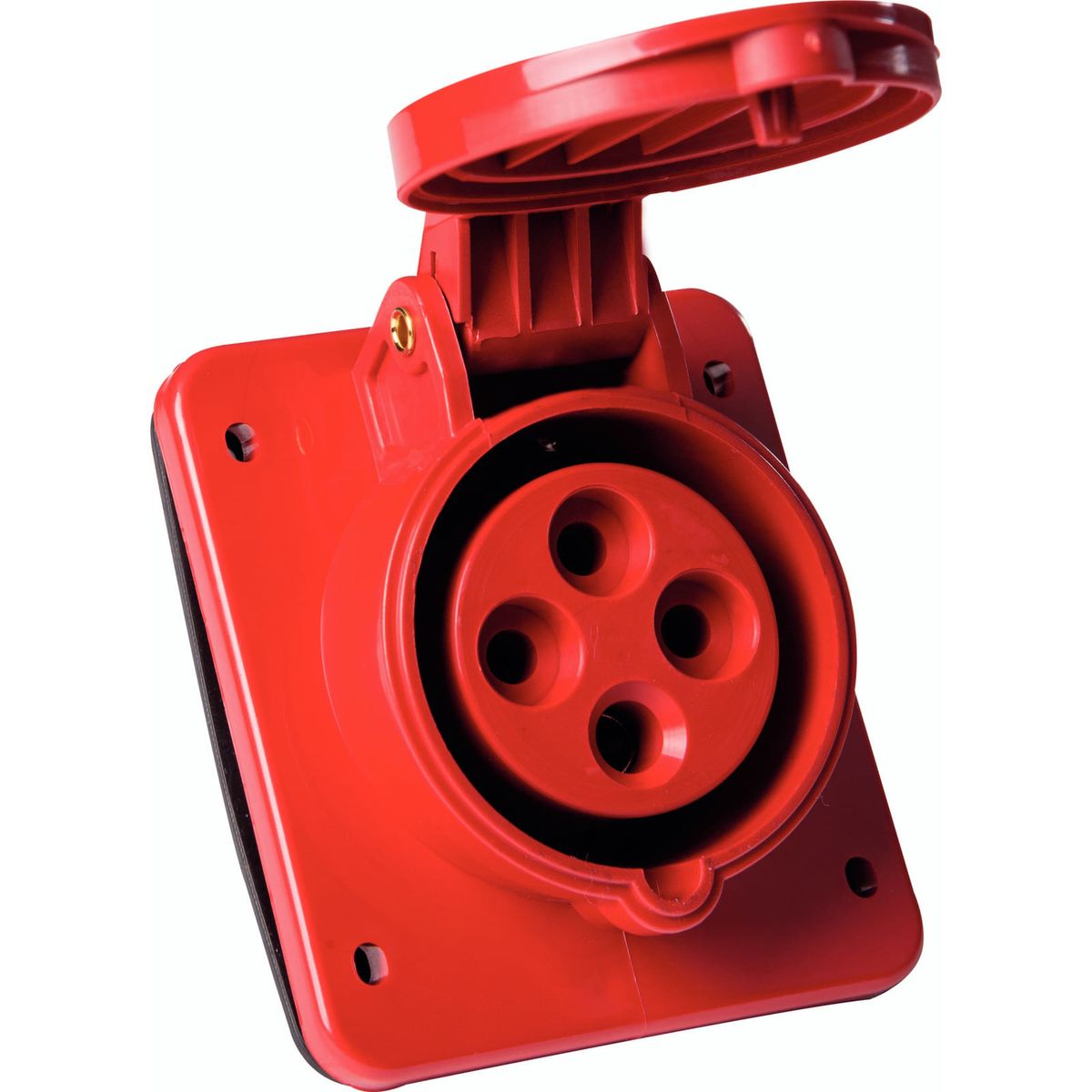 TRAMONTINA - Tomacorriente de Empotrar Industrial 3P+T 16 A 380-415 Vca 6 H Tramontina