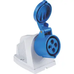 TRAMONTINA - Tomacorriente de Sobreponer Industrial 3P+T 32 A 220-250 V CA 9 H