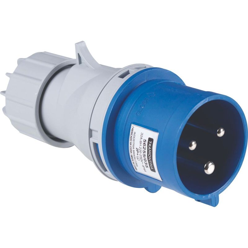 TRAMONTINA - Tramontina industrial male plug 2P+T 32 A 220-250 VAC 6h
