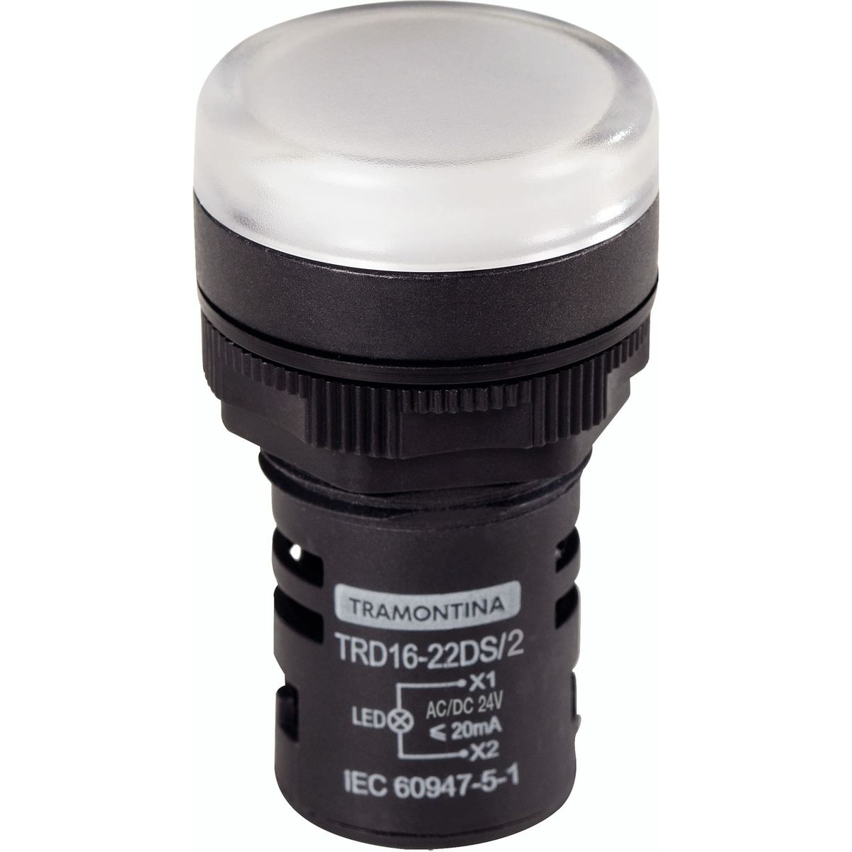 TRAMONTINA - Señalizador Tramontina TRD16-22DS/2 24 V Blanco