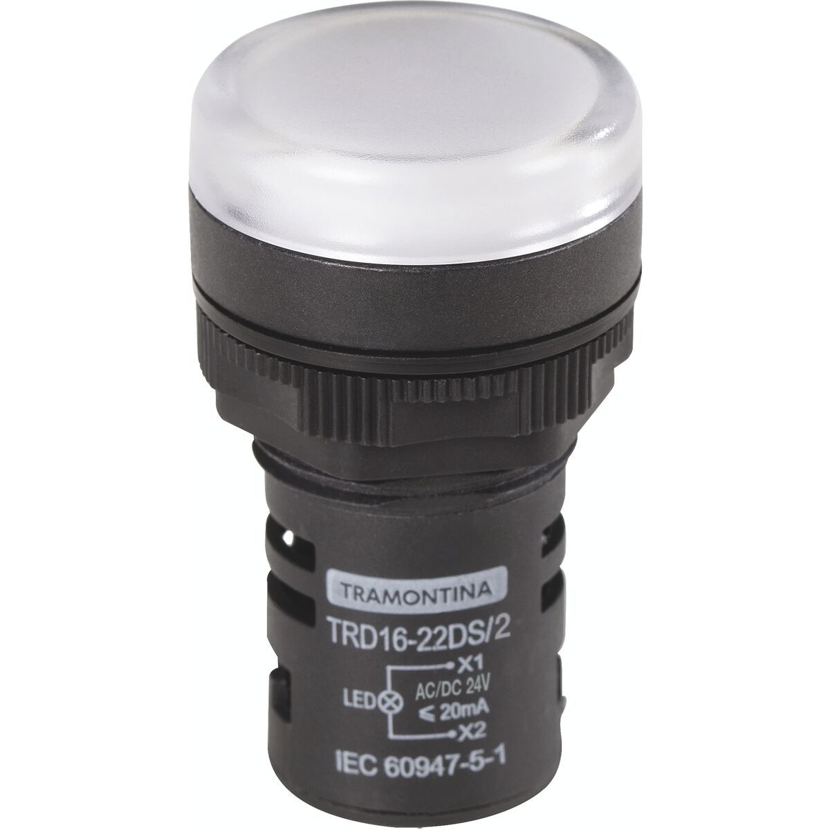 TRAMONTINA - Señalizador Tramontina TRD16-22DS/2 24 V Blanco
