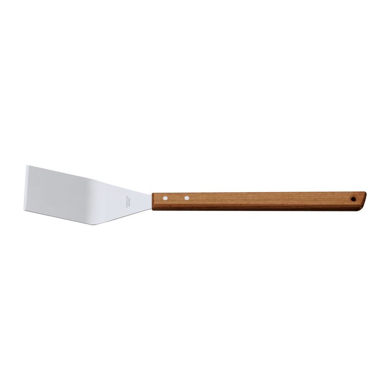 TRAMONTINA - Espátula Tramontina Asado con Lámina de Acero Inoxidable y Mango de Madera 48 cm